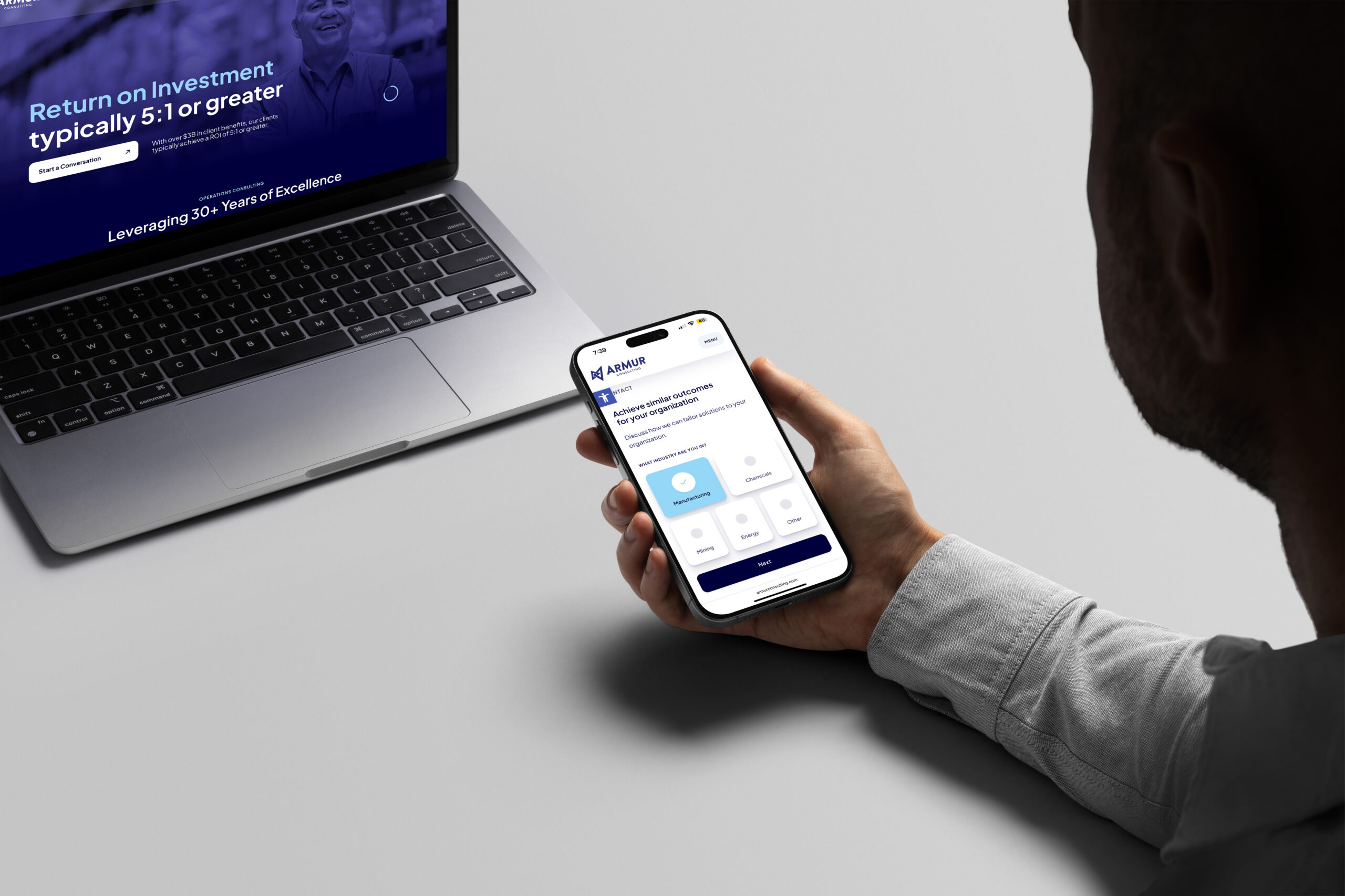 armur website phone
